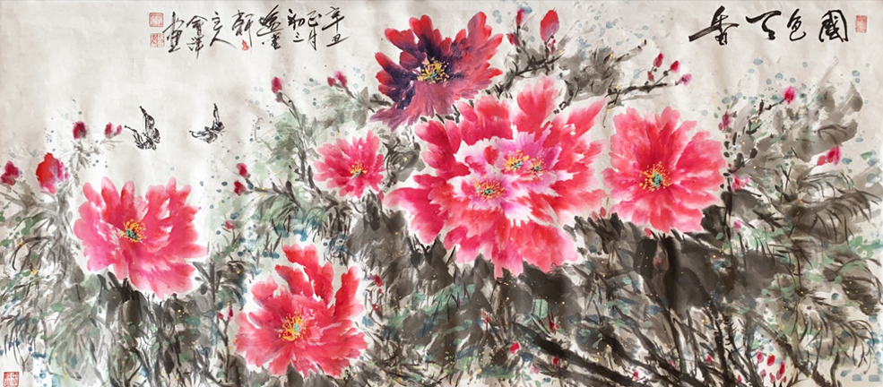 2893号 《国色天香》规格180Cmⅹ98Cm 创作时间2020年12月份.jpg 2893号 《国色天香》规格180Cmⅹ98Cm 创作时间2020年12月份.jpg