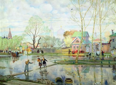俄罗斯鲍里斯·克斯托依列夫（Boris Kustodiev）油画