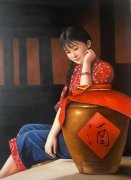于靖函作品《酿酒姑娘》被中国人民革命军事博物馆收藏
