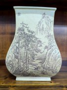 陈寅康作品 《紫砂赏瓶.松谷图》被中国国家博物馆收藏