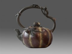 陈友林作品《烟雨红金砂·南瓜提梁》被故宫博物院收藏