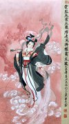 著名艺术家侯果山作品《飞天仕女图》被中国美术馆收藏