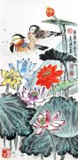 著名艺术家侯果山作品《五色莲》被人民大会堂管理局收藏