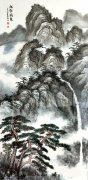 著名画家李祖文作品《松壑飞泉》被人民大会堂收藏