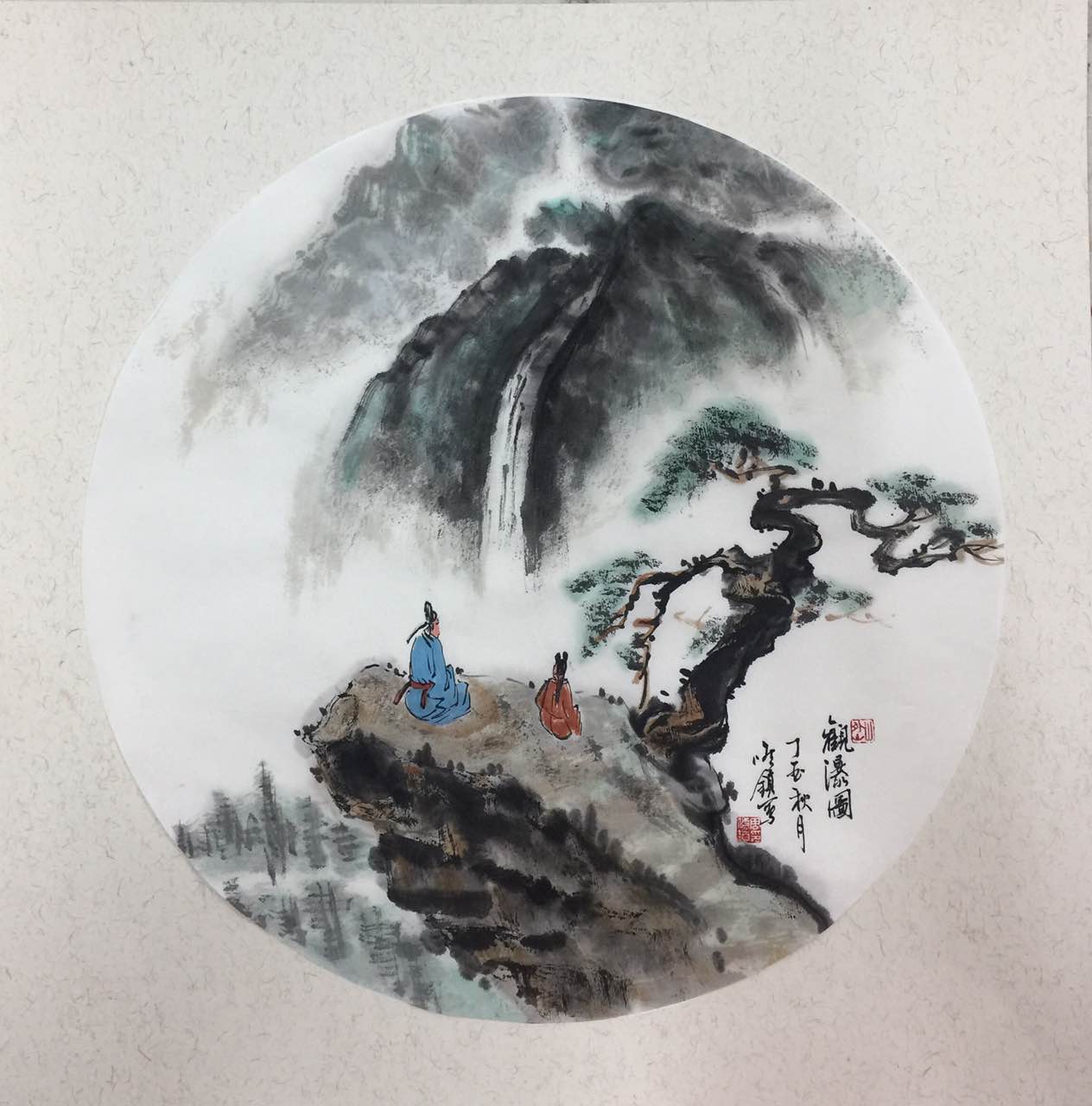 周修镇山水画家作品图片